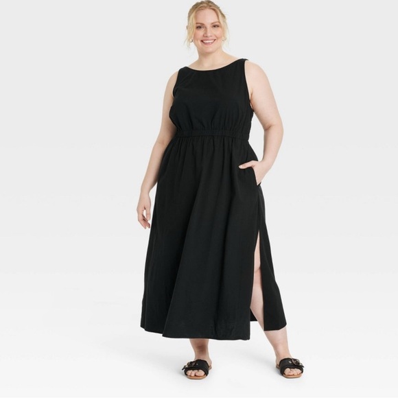Universal Thread Black Maxi Sundress - Picture 1 of 4